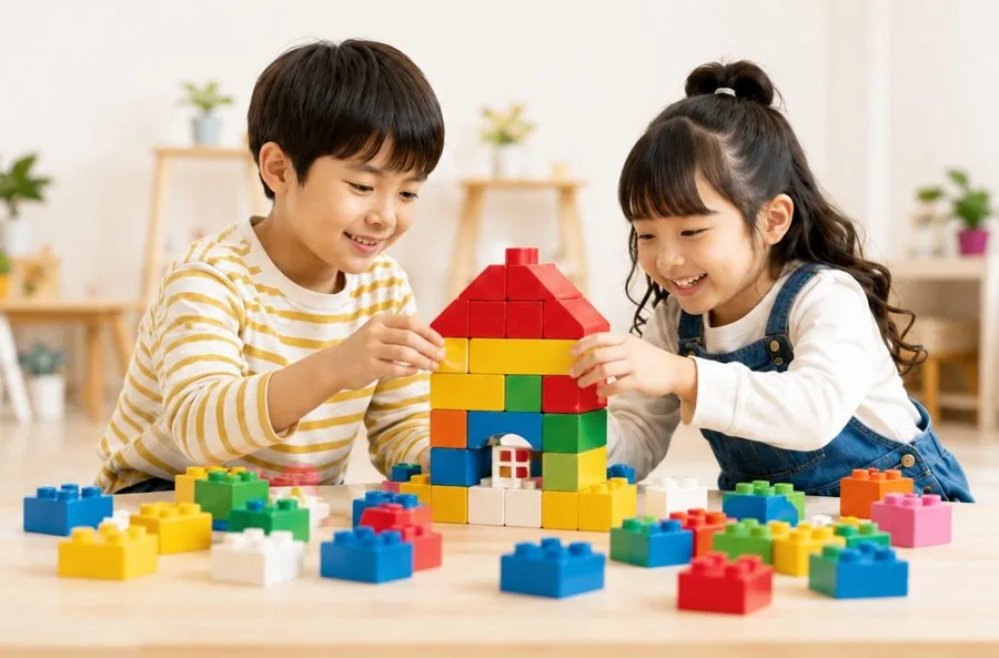 ブロック体験のようす